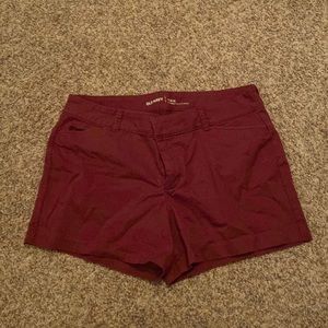 Old navy burgundy size 10 shorts